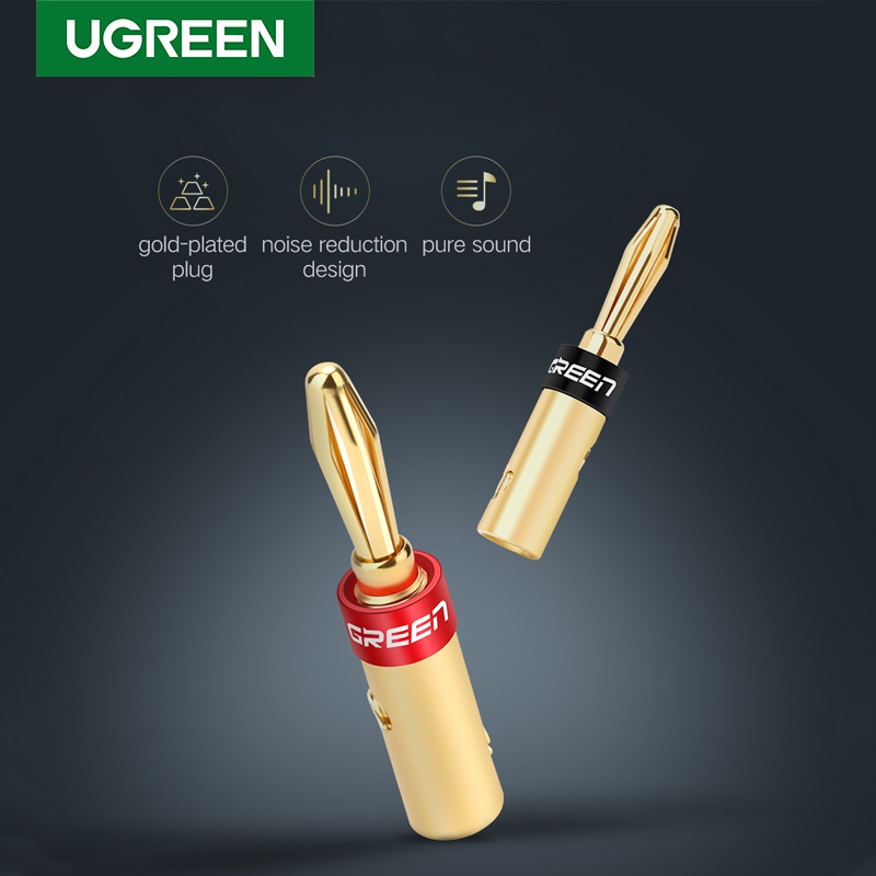 Ugreen 4 Pasang / 2 Pasang Konektor Kabel Audio Video Tahan Korosi