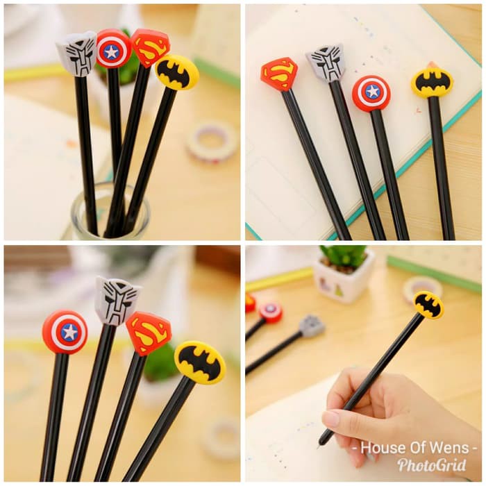

PEN GEL LOGO SUPER HEROES PULPEN GEL