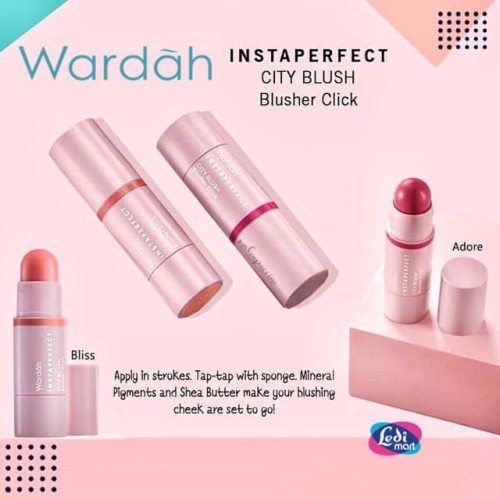 Wardah Instaperfect CITY BLUSH Blusher Click 5.6 g - Blush On