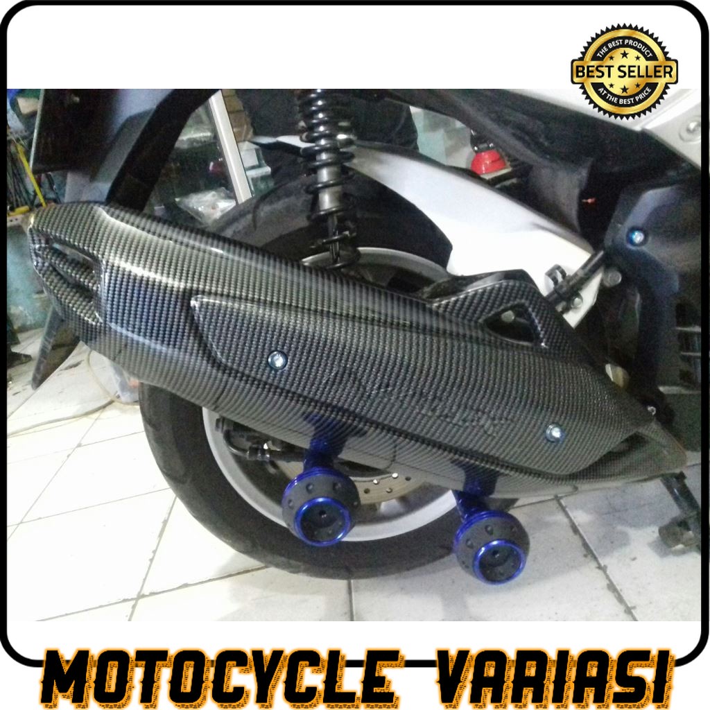 Cover knalpot nmax old carbon nemo