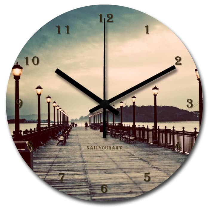 Jam Dinding Unik Artistik - Harbour Wall Clock