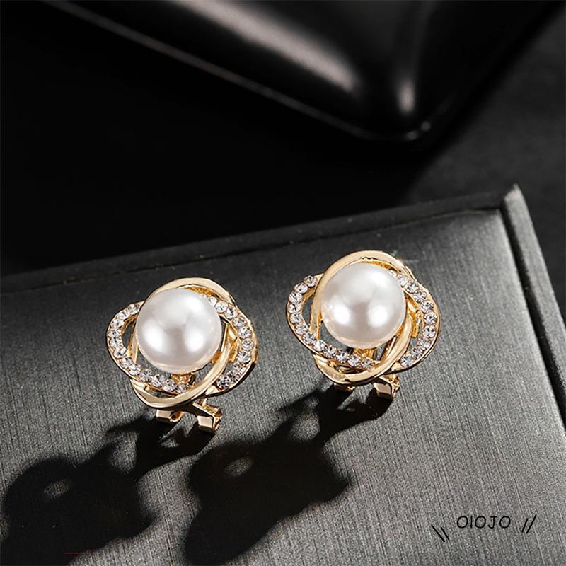 【COD】Anting Mutiara Berlian Kecil Untuk Perhiasan Wanita