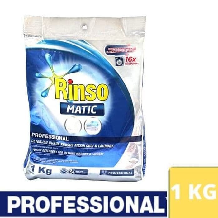 DETERJEN LAUNDRY KILOAN RINSO Matic Pro Powder 1Kg DETERJEN LAUNDRY KILOAN RINSO Matic Pro Powder 1Kg