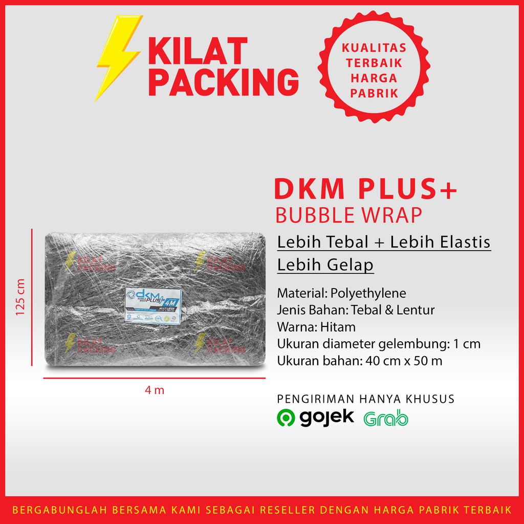 

Bubble Wrap hitam 125 CM x 4 M hitam
