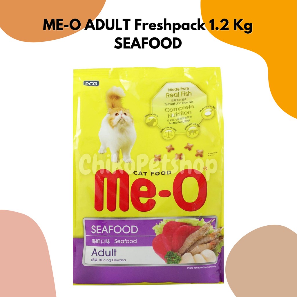 ME-O ADULT ALL VARIANT Makanan Kucing Semua Rasa MEO FRESHPACK 1.2 Kg &amp; 1.1 Kg