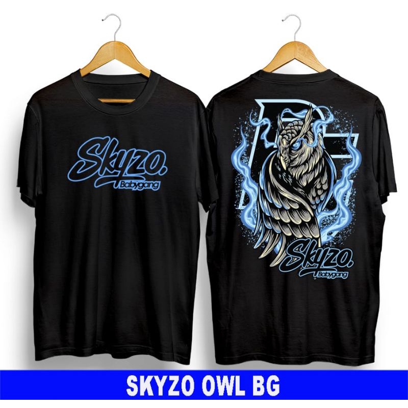 tshirt baju kaos distro terbaru kekinian pria wanita dewasa anak kaos skyzo owl bg kaos skyzo keren 
