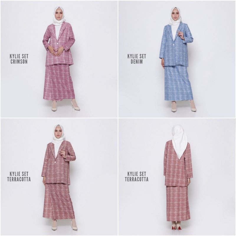 Kylie Set - Blazer & Skirt - Set Blazer dan Rok Wanita Muslim