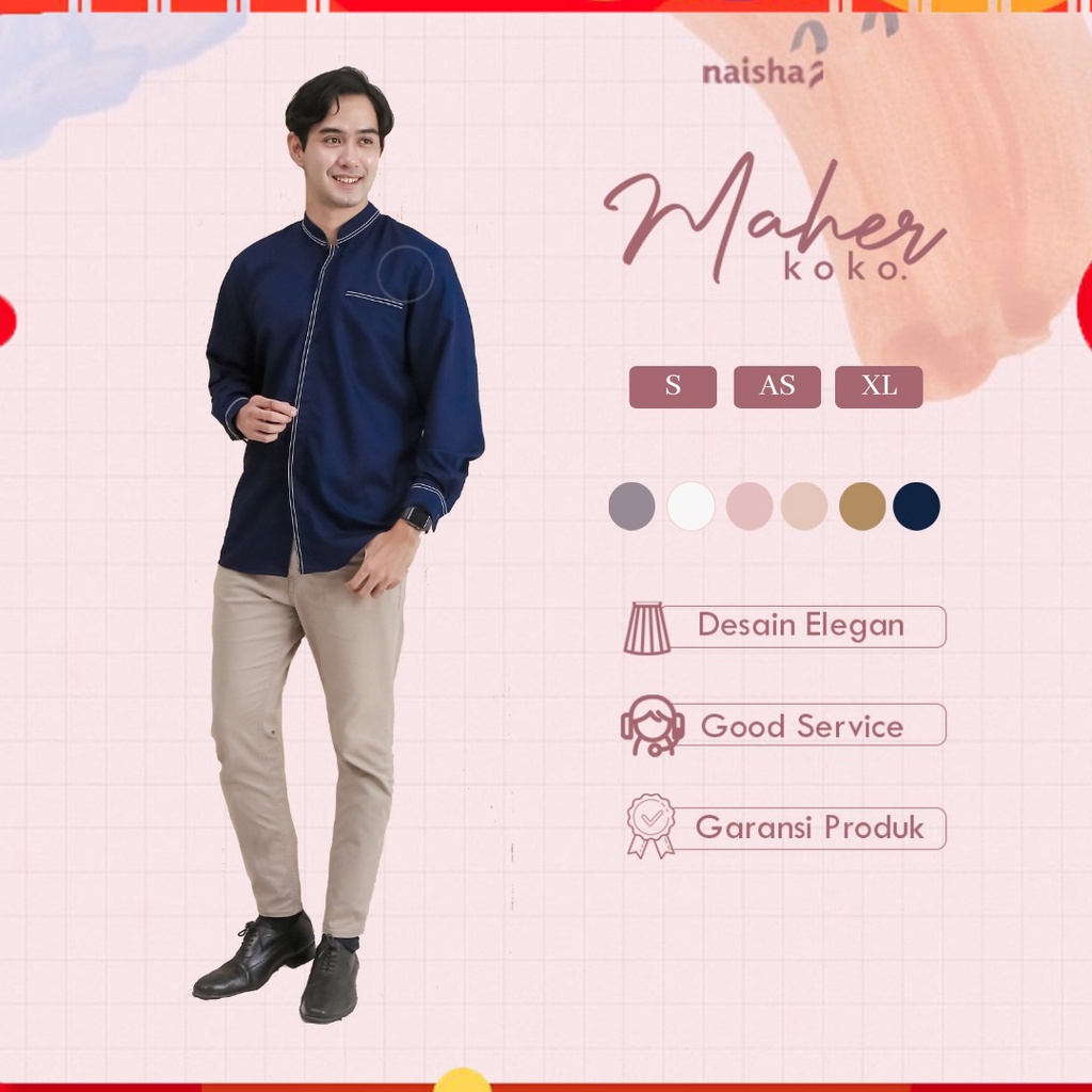 Maher Koko Dewasa by Naishaofficial / Baju Koko Dewasa /Maher Koko Naishaofficial /Maher Koko Naisha