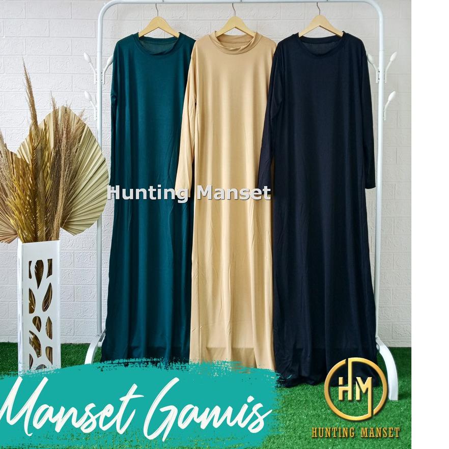 ✸ BAJU MANSET GAMIS DALEMAN MANSET GAMIS PANJANG SPANDEK ♨