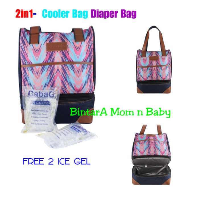 Cooler Bag Gabag Rayana Tas Penyimpan Asi Free Ice Gel