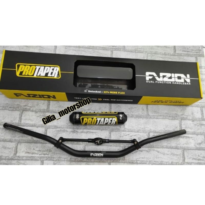 Paket Hemat Stang Fatbar Fuzion Import Taiwan Protaper Plus Raiser Stang  KLX Stang Fusion +Raiser