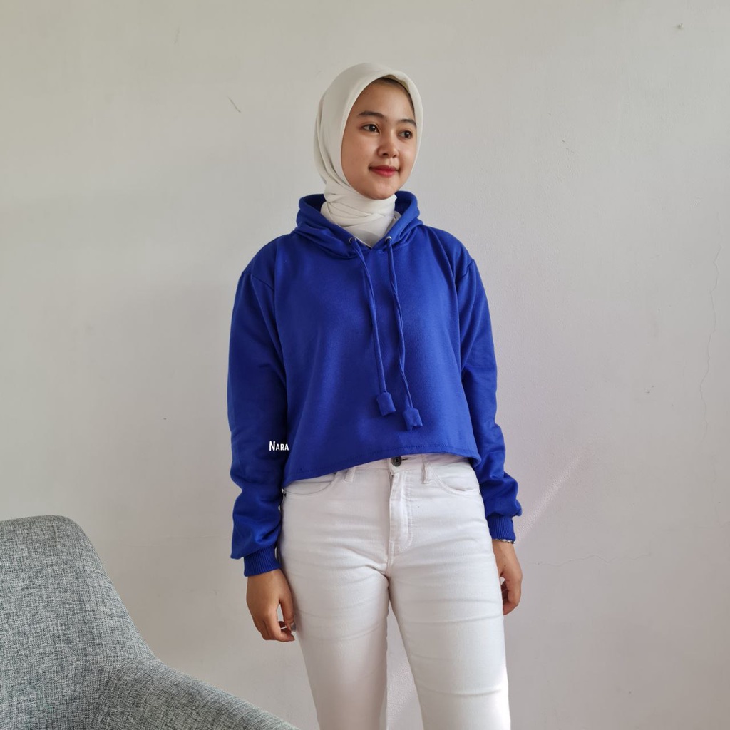 Nara Grosir - Manggo Crop Hodie l Hodie Terbaru Wanita