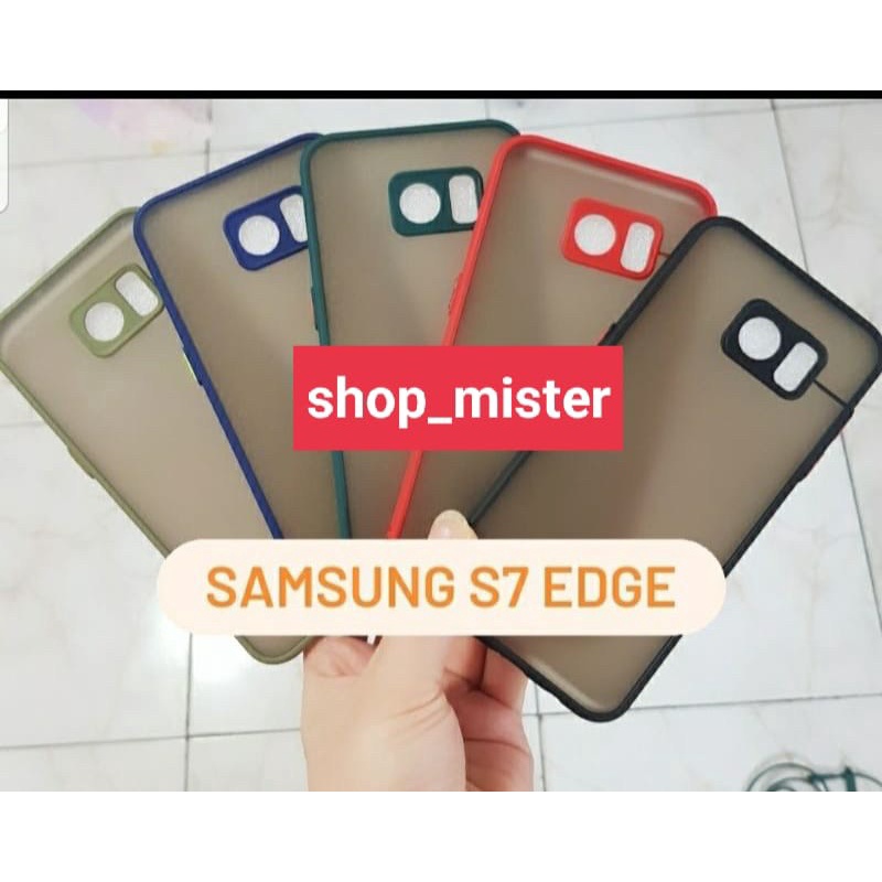 SAMSUNG GALAXY S7 EDGE Case Matte Fuze Case Dove Macaron Doff Hardcase Murah