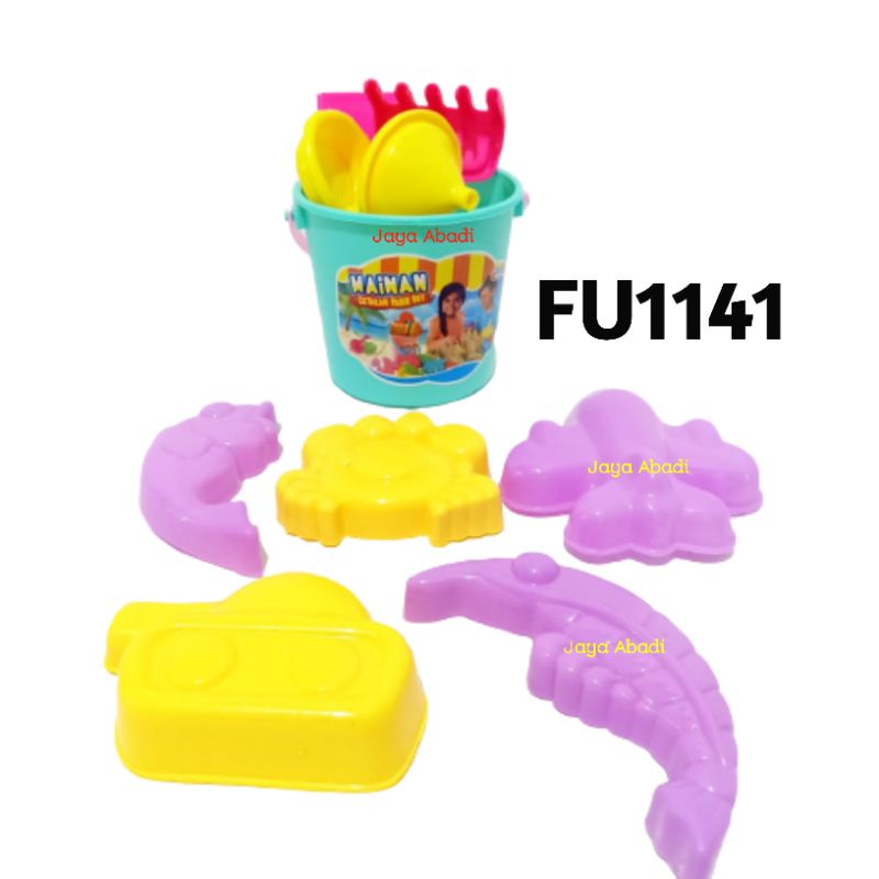 FU 1141 - Mainan Cetakan Pasir Pantai Ember / Magic Sand / Pasir Ajaib FU1141