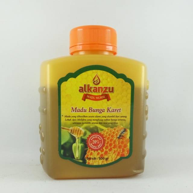 

terlaris Madu bunga karet alkanzu 500gr