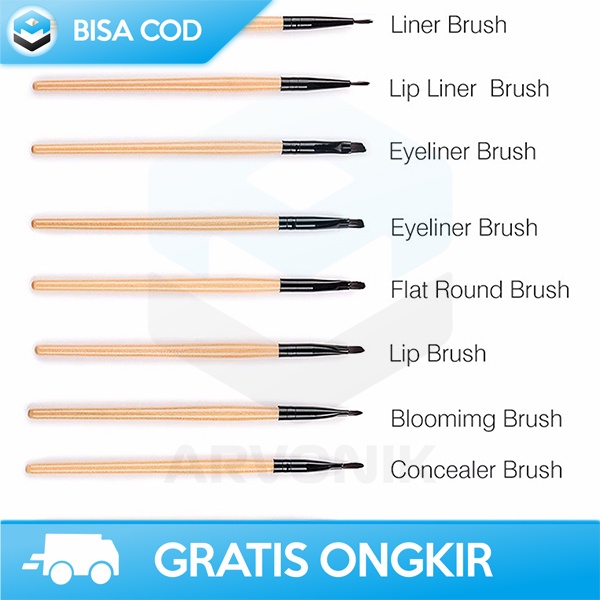 SET PAKET LENGKAP BRUSH MAKE UP BOX BY BIUTTE.CO DENGAN POUCH ORIGINAL