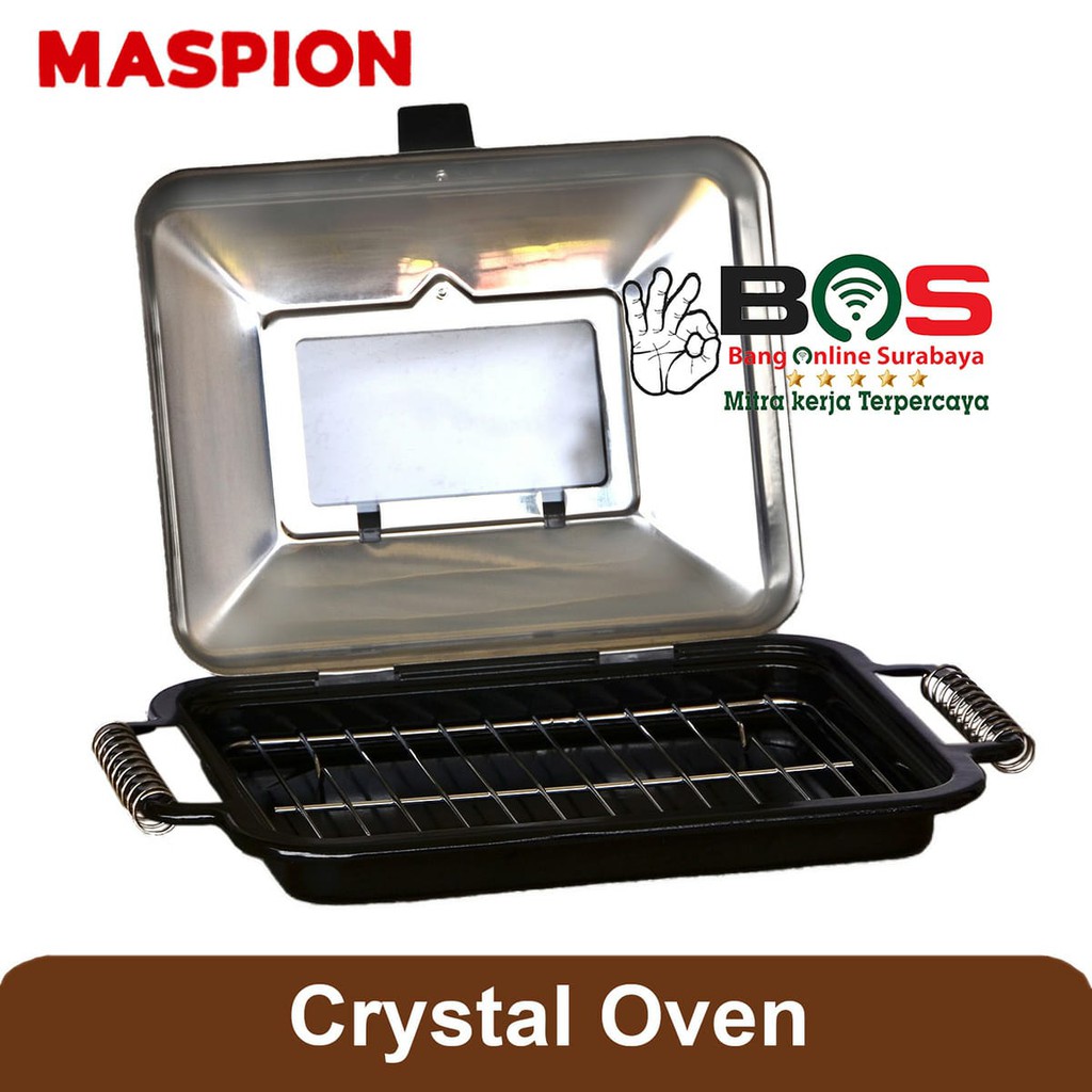 Alat Pemanggang Kompor Maspion Crystal Oven Panggangan Ikan Daging Ayam