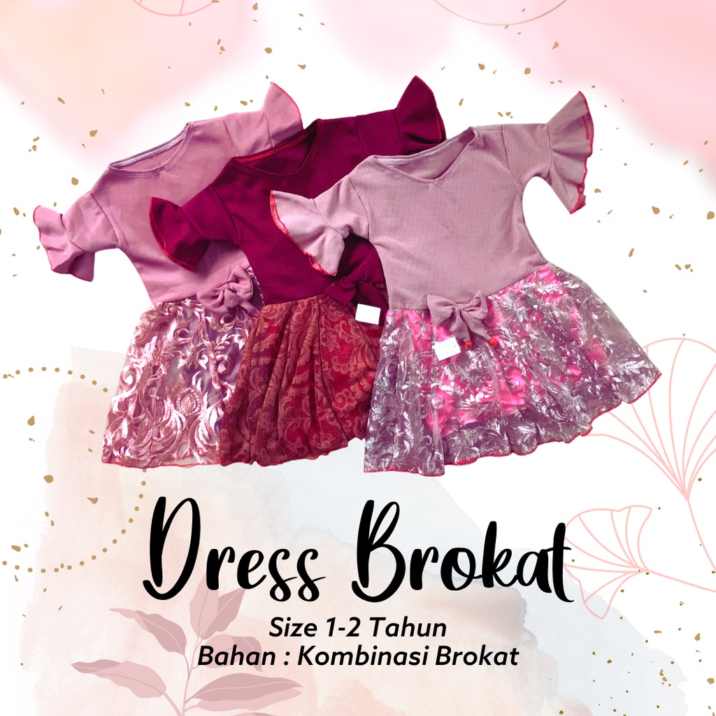 DRESS BROKAT / DRESS BROKAT ANAK 1-3 TAHUN