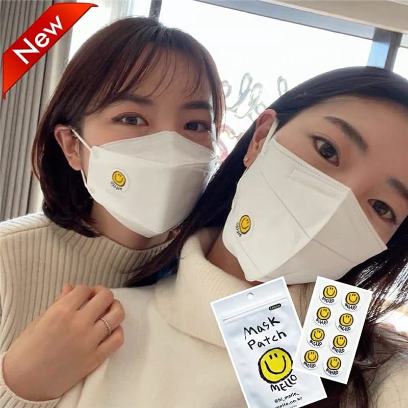 STICKER MASKER AROMATERAPI MINT MOTIF EMOJI STIKER LABEL MASKER