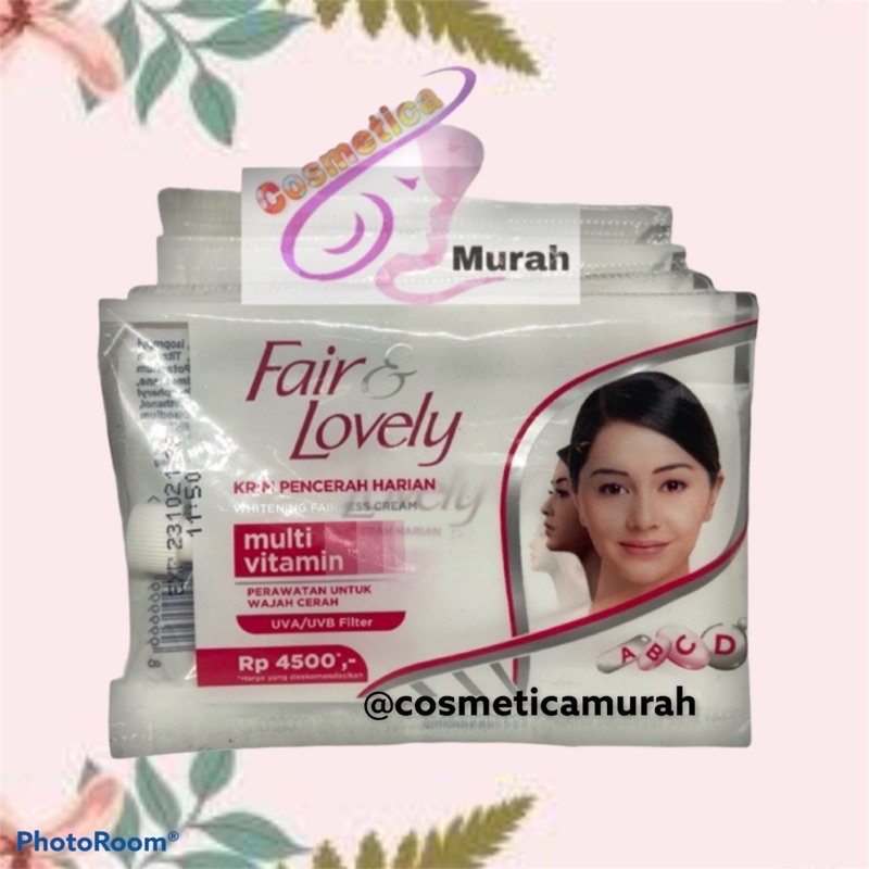 [ multivitamin ] Kemasan sachet / fair and lovely vitamin / fair and lovely multivitamin cream