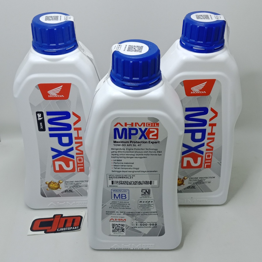 PAKET HEMAT 3 BOTOL OLI MPX2 MATIC 800ML ORIGINAL