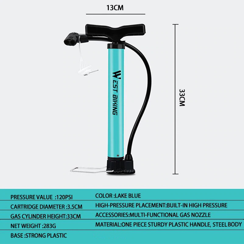 Pompa Angin Mini Ban Sepeda Pompa West Biking Bike 120 PSI