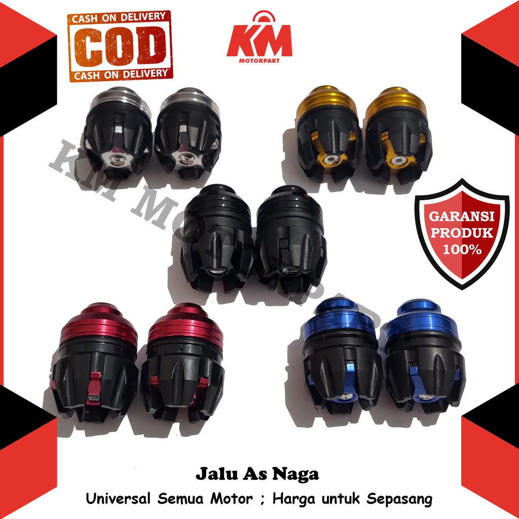 Jalu As Roda Depan CNC Bulat Jalu As Naga Universal