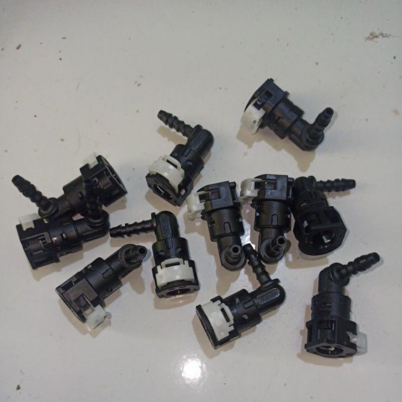 NEPEL COPLER KEPALA SELANG BENSIN INJEKSI 6MM 8MM NEPEL CONNECTOR KONEKTOR KANCINGAN SELANG INJEKSI 8 MM