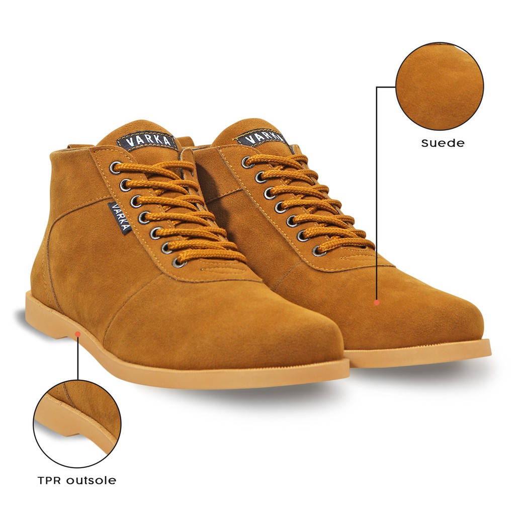 Sepatu Kasual Boot Pria V 4281 Brand Varka Sepatu Semi Formal Pria Kerja Kuliah Murah Berkualitas