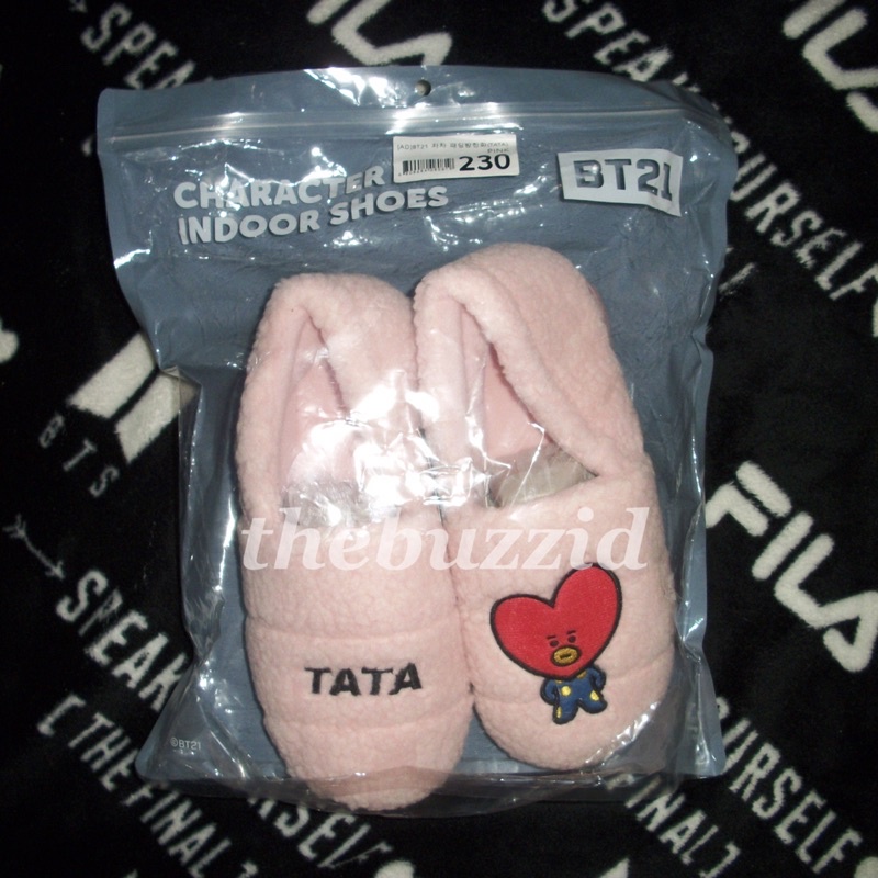 BTS BT21 Official TATA Slipper BT21 Line friends rj shooky cooky mang chimmy koya