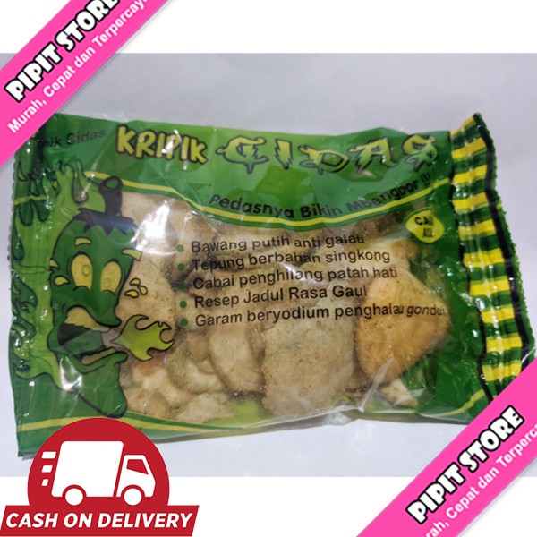 

Kripik Keripik Pedas Murah Cidas Lokal Daerah Cabai Hijau