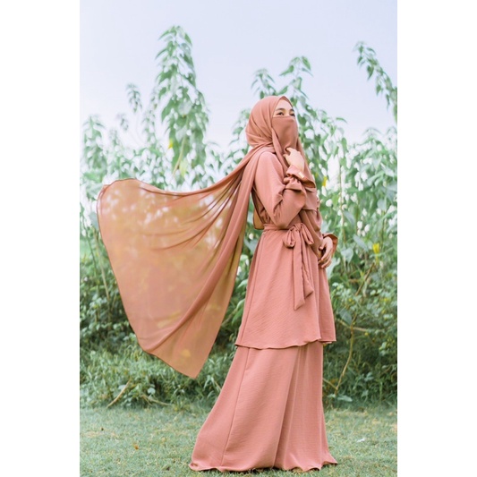 AZAHRA DRESS | ysbywidia | gamis syari | dress crinkle| gamis melayu | gamis malaysia