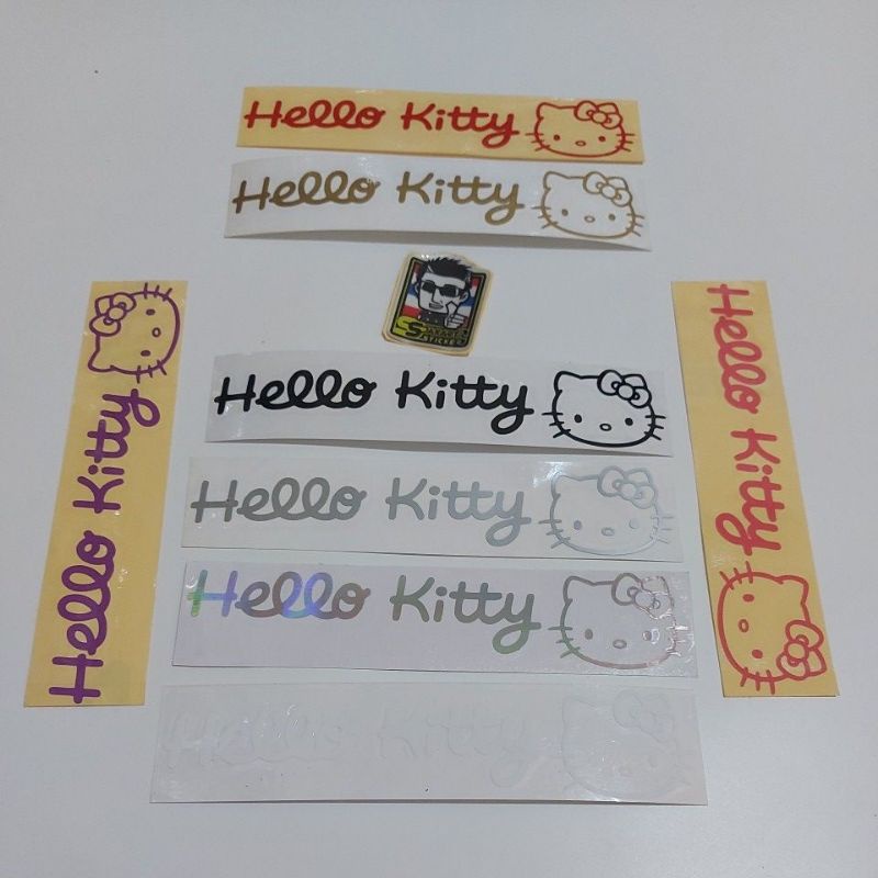 

Sticker Stiker Cutting Tulisan Kepala Hello Kitty