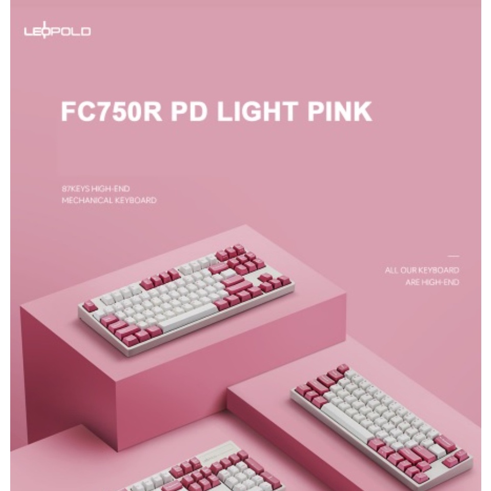 Leopold FC750R Light Pink PD - Gaming Keyboard