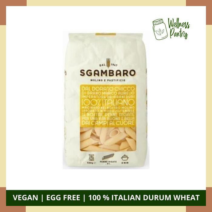 

Sgambaro Pasta Penne Rigate 500gr 100% Italian Durum Wheat