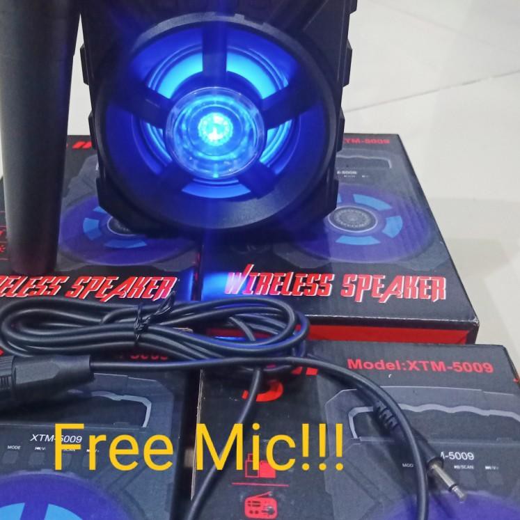 ♪ Speaker bluetooth XTM-5009 free mix karaoke musik box - SALON AKTIF XTM 5009 ➱