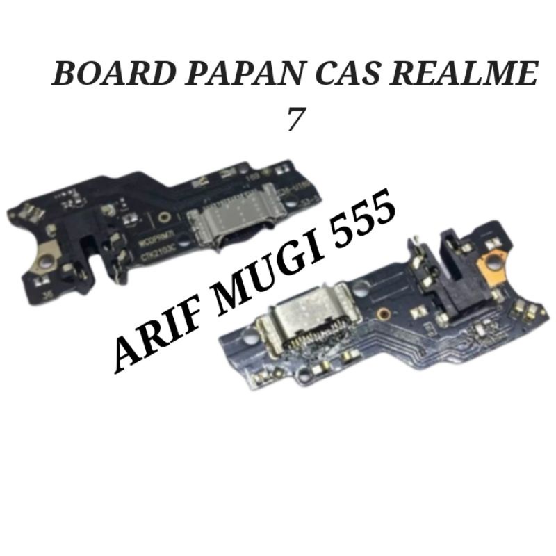 BOARD PAPAN CAS KONEKTOR CONECTOR CHARGER REALME 7 PLUG IN MIC ORIGINAL