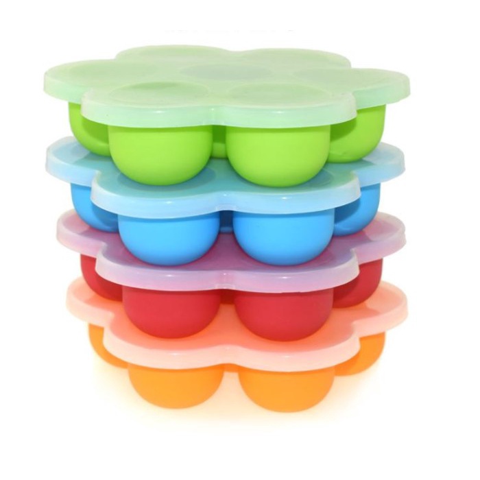 Cetakan Es Batu Loyang Cupcake Muffin Silicone 7 Tray Anti Panas