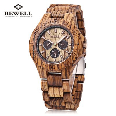 Import Terbaru Jam Tangan Pria BEWELL 116B Men Quartz Watch Date Day 24 Hours Display Luminous