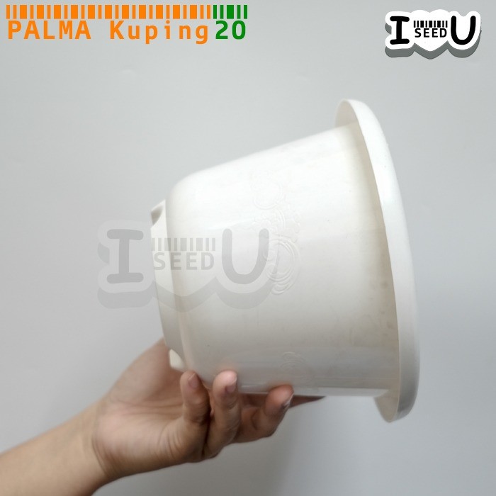Pot Bunga Polos Warna Kuping 20cm - Palma
