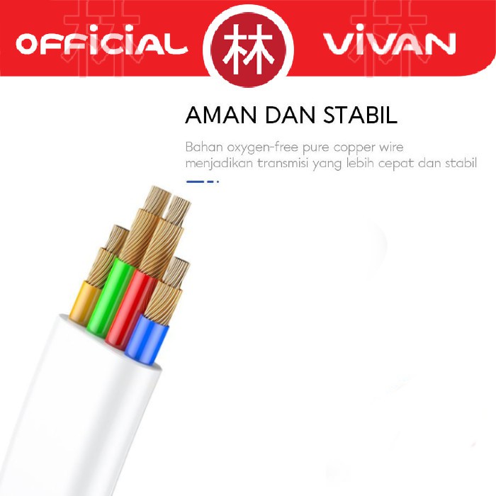 Vivan SC30S Data Cable Type-C Quick Charge 2.4A 30cm