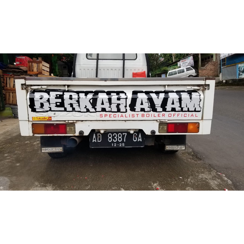 Stiker custom pintu mobil pick up