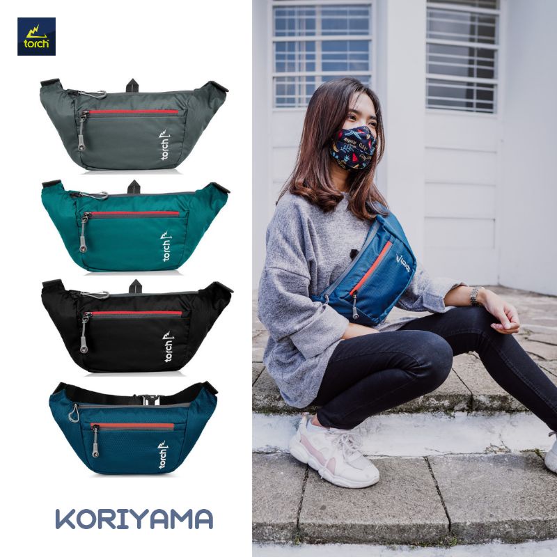 Tas Selempang Waist Bag Torch Koriyama