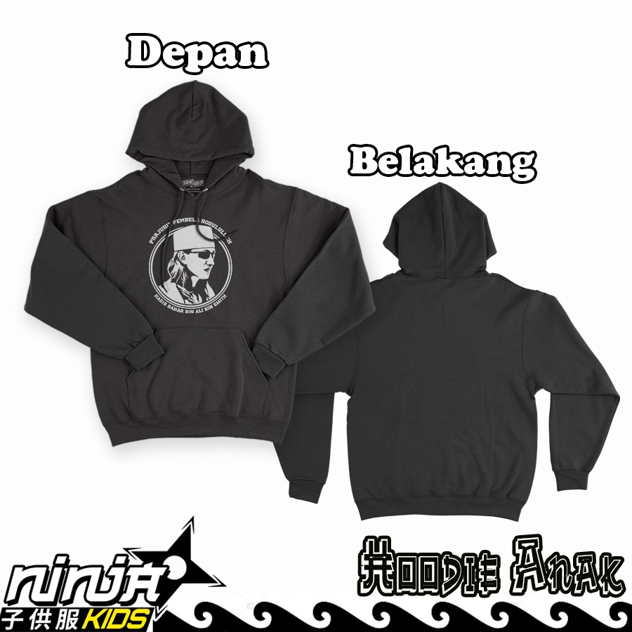 Jaket Sweeter Anak Laki laki Habib Bahar Prajurit Hoodie Perempuan Unisex Cotton Fleece