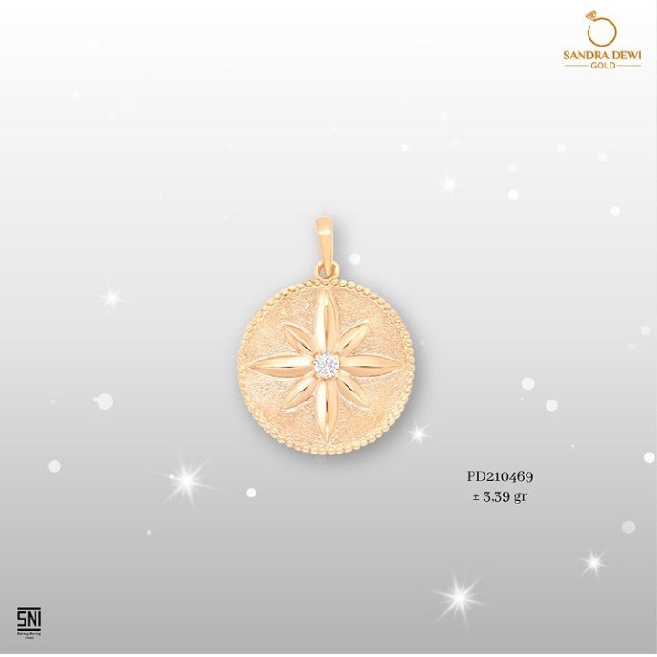 Liontin Sandra Dewi Gold Galaxy Polaris Collections PD210469