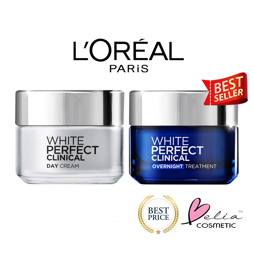 ❤ BELIA ❤ L'Oreal Paris White Perfect Clinical 50ml ( Loreal Day cream / Over Night Cream)