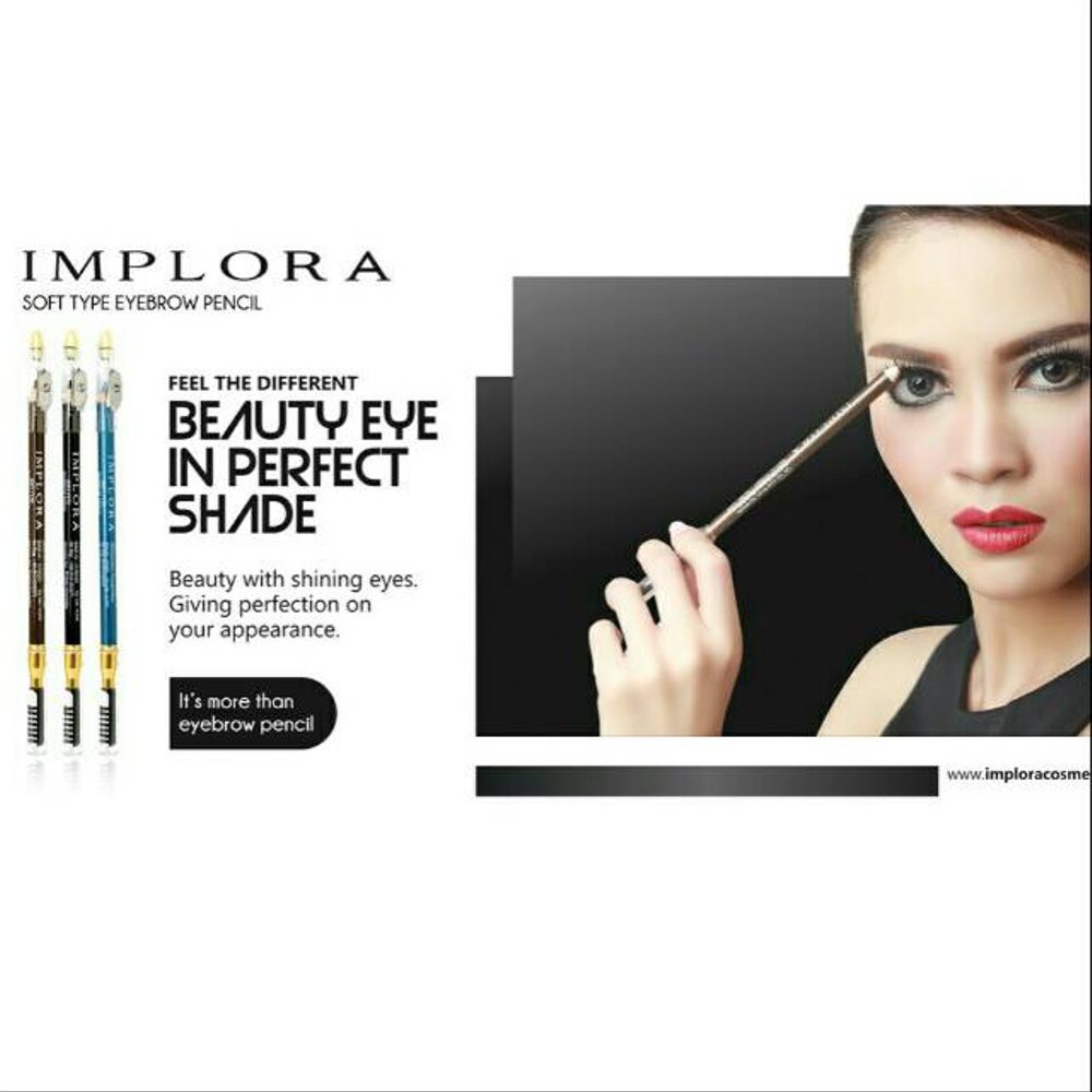 Implora (✔️BPOM) Pensil Alis 2.5 gram ( soft eyebrow pencil ) (KIM)