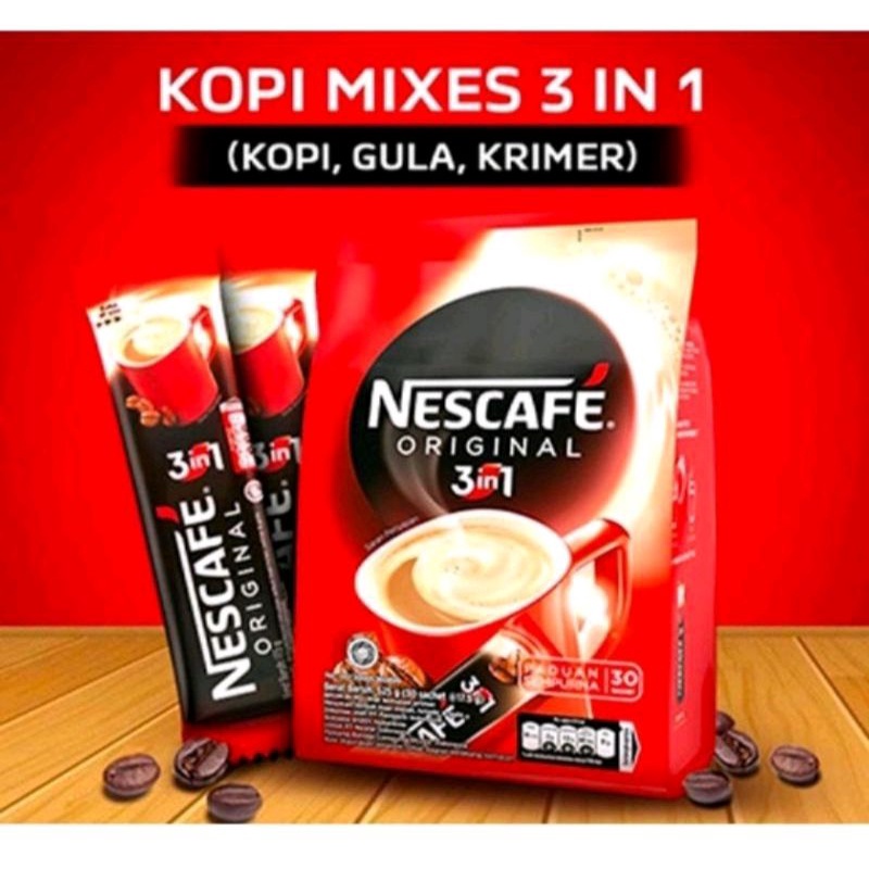 

Nescafe Original 3 in 1 BAG (17.5g x 30 sachet)