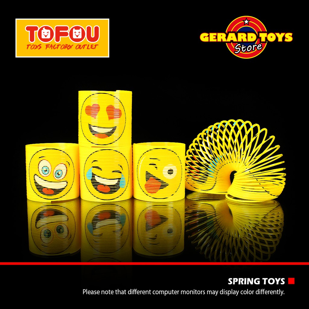 Mainan Per Spiral Spring Toys Pegas Kecil Emoticons MURAH BANGET