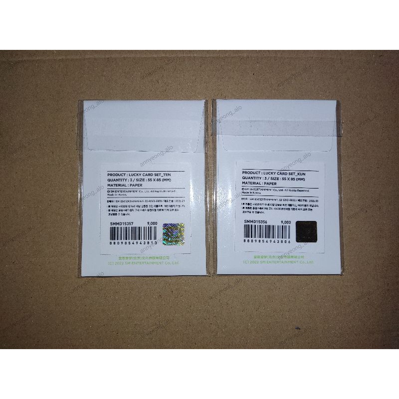 (CLEARANCE SELL) WAYV LUCKY CARD SEALED 3RD ANNIVERSARY